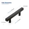 JOY DECOR 30 Pack 3 Inch Matte Black Square Cabinet