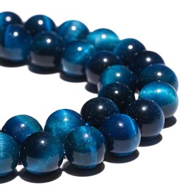 abalorio de piedras preciosas naturales de 6 mm, abalorio de ojo de tigre, redondas, pulidas, lisas para hacer pulseras, joyas, abalorio sueltas de 15 pulgadas