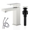 KENES Single Handle Bathroom Sink Faucet, Brushed Nickel Vanity Faucet
