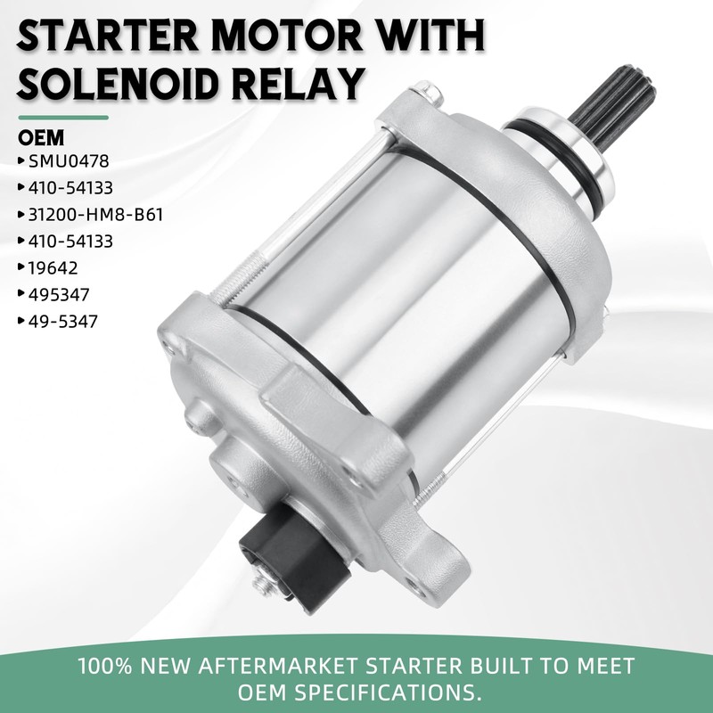 Starter motor for Hon-da Recon 250 2008-2020 TRX250TM TRX250TE 2008-2020,