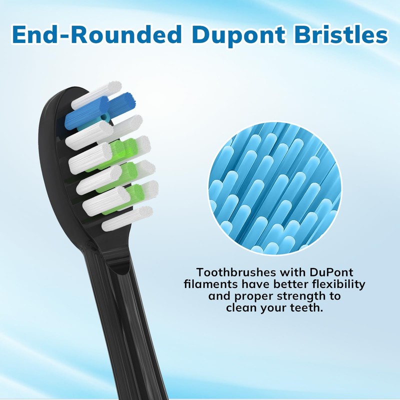 6 Pack Replacement Replacement Brush Heads for Waterpik Sonic Fusion