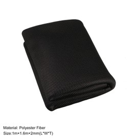 Rebower Speaker Grill Cloth Stereo Mesh Fabric Protective Dustproof Cloth, [for Home Speaker Repair] - 39.37 Inch x 63 Inch/Black