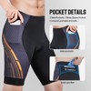 TOMSHOO Padded Cycling Shorts with Padding, Side & Back Pockets,