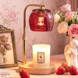 Candeldo Candle Warmer Lamp with Timer, Strawberry Candle Warmer