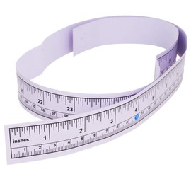 Utoolmart Self-Adhesive Measuring Tape, Adhesive Backed Tape, Double Scale Stick, Table Sticky Tape Measure for Work, Woodworking, Saw, Drafting Table,Workbench