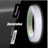siviwonder Decorative Strips Black White Reflective Reflective Sticker 15 mm