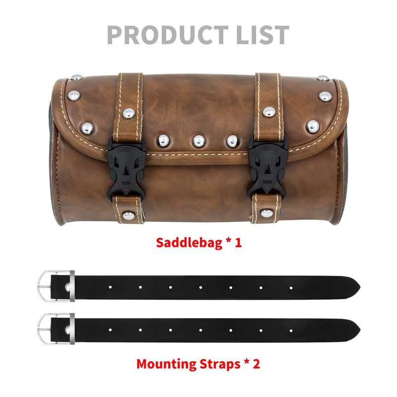 HDBUBALUS Universal Motorcycle Saddlebag Tool Bag Luggage Trinket Holder for