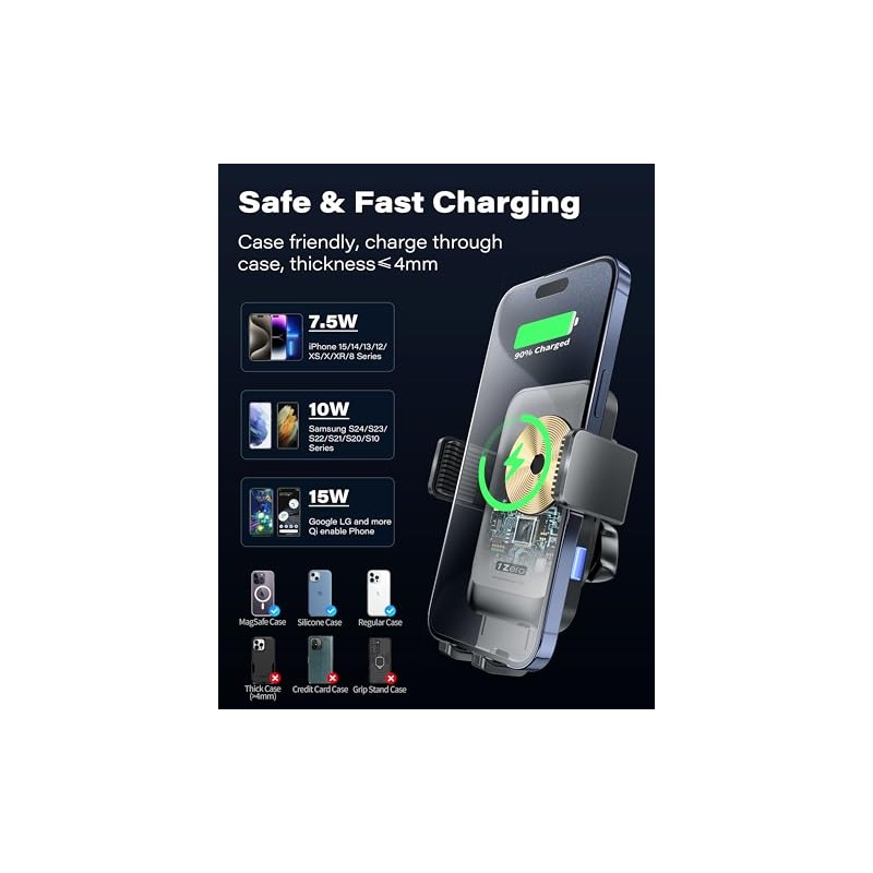 1Zero - Soporte para teléfono celular para coche
