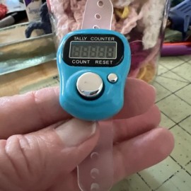 Digital Stitch Row Counter Ring Push For A Row/Stitch Has Reset Button Colors