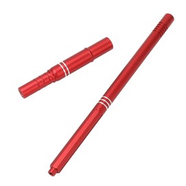 RC Car Center Drive Shaft, Aluminum Alloy Easy to Disassemble High Strength RC Drive Shaft with Spring for ARRMA 1/8 Mojave 4X4 4S BLX (Red)