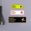 Signs ByLITA Standard Diapers Changing Station Sign (Brushed Silver) -