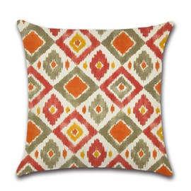 CLVEDU 4Pack Bohemian Cushion Covers 18x18 In Pillow Covers Throw Pillow Case Colorful Printed Throw Pillow Covers, Pillow Case Cushion for Home Couch Sofa Decorative, Gifts 45x45cm(Style8)