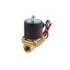 Brass Electric Solenoid Valve, 1/2" 24V DC DN15 Normally Closed
