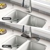 Faucet Draining Mat For Kitchen Sink, Black And Gold Marble