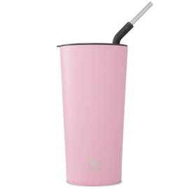 S'ip by S'well Vaso de acero inoxidable para llevar el café, el té y las bebidas frías durante 16 horas y calientes, sin BPA, 24 onzas, color rosa