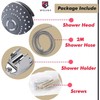 HOUSLER® Multi Function Shower Head, 2 Meter Long Stainless Steel