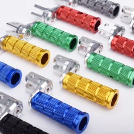 HRuizq Front Footrests Pedal Foot Pegs Fits (for KTM Vehicle) DUKE 390 250 200 125 duke (黑)