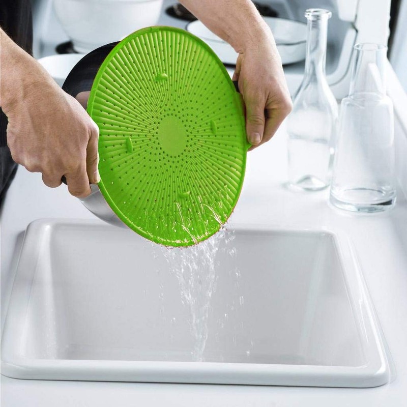 Multifunctional 3 in 1 Silicone Splatter Screen, Splatter Guard, Strainer,