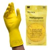 TRONEX 12 Pairs 12" Multipurpose Flock-Lined Kitchen Latex Gloves, Heavy