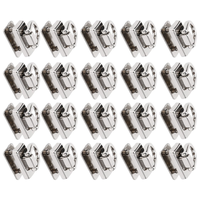 20Pcs D Ring Rivets 360 Rotatable Studs with Screw for