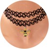 BodyJ4You 2PC Tattoo Choker Necklace - 90s Choker Necklace Women