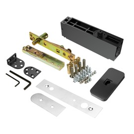 GEKRONE Self Closing Concealed Door Pivot Hinges Heavy-Duty Spring Hydraulic 360 Degree Rotation Stainless Steel Invisible Wooden Secret Hidden Door Hinge System Adjustable Speed Door Weighs 220 Lbs