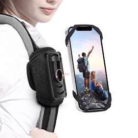 FORZEN Backpack Strap Clip For Phone, Backpack Strap phone holder,Cellphone holder for shoulder strap,shoulder strap For Phone fit Hiking/climbing/Traveling