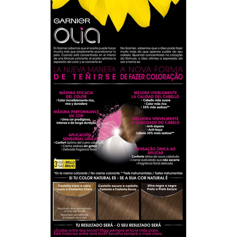 Garnier Olia Coloración Permanente Sin Amoniaco Para Un Olor Agradable