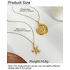 LANWLOSI 2 PCS Gold Starfish Shell Necklaces for Women Trendy