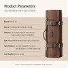 XINZUO Chef Knife Roll Bag-Professional Chef Knife Case-16oz Waxed Canvas