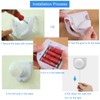 Shuwea 2 Pack Battery Operated Light Bulb, Stick-Up Battery Powered