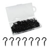 Biaungdo 120 Pcs 1/2" Ceiling Cups Hooks Screw Hooks Screw-in