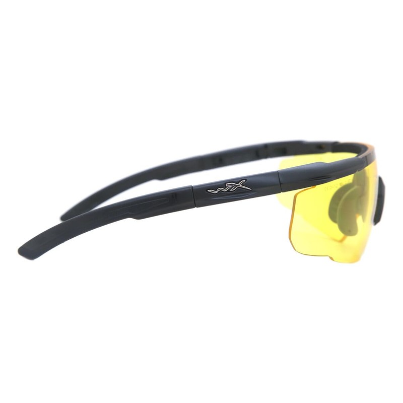 Wiley X Saber Advanced Glasses Pale Yellow Lens Matte Black
