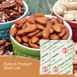 VacYaYa 3000CC(20-Pack) Food Grade Oxygen Absorbers Packets for Home Made Jerky and Long Term Food Storage, Stored in Vacuum Bag and 3 times Oxygen Absorption Capacity