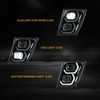 EVERESTHD Pair Fog Lights Full LED Auxiliary Driving Bumper Lamp