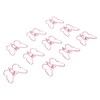 100 Pcs Shaped Paper Clips Pink Butterflies Shape Metal Cute