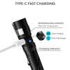 RovyVon Aurora A33 Pen Flashlight USB-C Rechargeable with Pocket Clip,