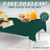 ZIMPLEWARE Premium Dark Green Plastic Table Cloth Disposable (12 Pk)