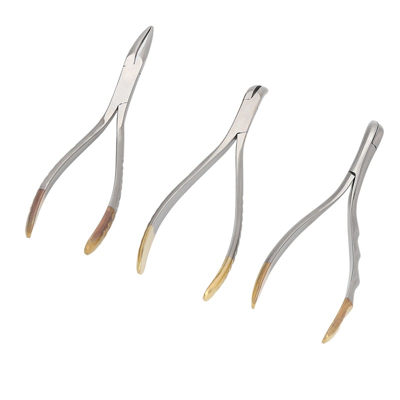 3pcs Dental Residual Teeth Fragments Extraction Pliers Stainless Steel Residual