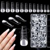 Kiiwah Pack of 120 Dual Shape Nails, Polygel Tips with
