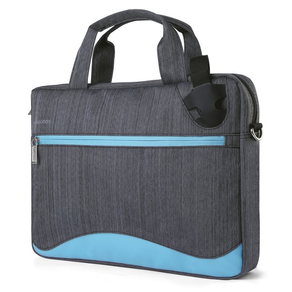 VanGoddy Wave Anti-Theft Slim 13 inch Laptop Messenger Shoulder Bag 13.3 inch (Blue)