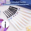 Hobekoee Acrylic Crochet Hooks,4 mm Ergonomic Crochet Hooks