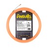 Anguila Max - BI-Nylon-Einzelfaser-Kabeleinziehhilfe, 22 m, 4mm, Kombi-Endstücke, lachsfarben