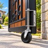 4 Inch Heavy Duty Rubber Gate Caster – Spring-Damped Universal