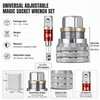Universal Adjustable Socket Wrench for Repairs – 10–19mm Ratchet Adapter