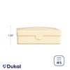 Dukal DawnMist Ivory Plastic Soap Box, Durable & Compact, Pack