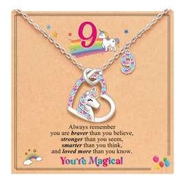 ORISPRE Gifts for 9 Year Old Girls, 9 Year Old Girl Birthday Gift Ideas, Unicorn Birthday Gifts for 9 Year Old Girls Jewelry Bracelet