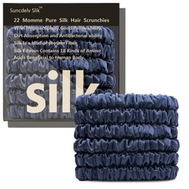 Silk Hair Towel, Friction-Resistant, Amino Acid-Rich, Durable, Breathable (6PCS（Dark Blue）)