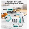 EazeID Embossing Label Maker Machine, Retro Embossed Label Maker, Portable