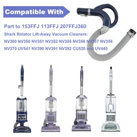 Upgraded NV360 Replacement Hose Handle Compatible with Shark Navigator Lift-Away NV360 NV350 NV351 NV352 NV355 NV356 NV357 NV358 NV370 UV541 NV390 NV391 NV392 UV440 CU520. 207FFJ360 113FFJ(Blue)
